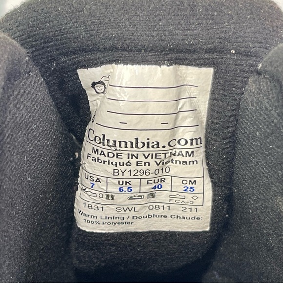 Columbia Bugaboot Snow Boots Weatherproof Size 7 Youth Boys Girls Kids Black - Picture 10 of 13